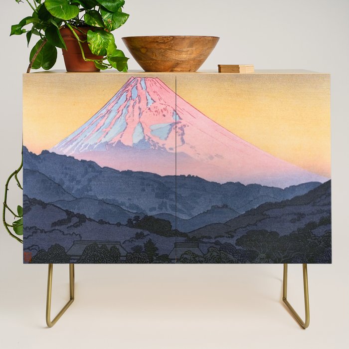 Yoshida Toshi 1911 1995 Mt Fuji from Nagaoka Morning  Credenza Gallery Image 1