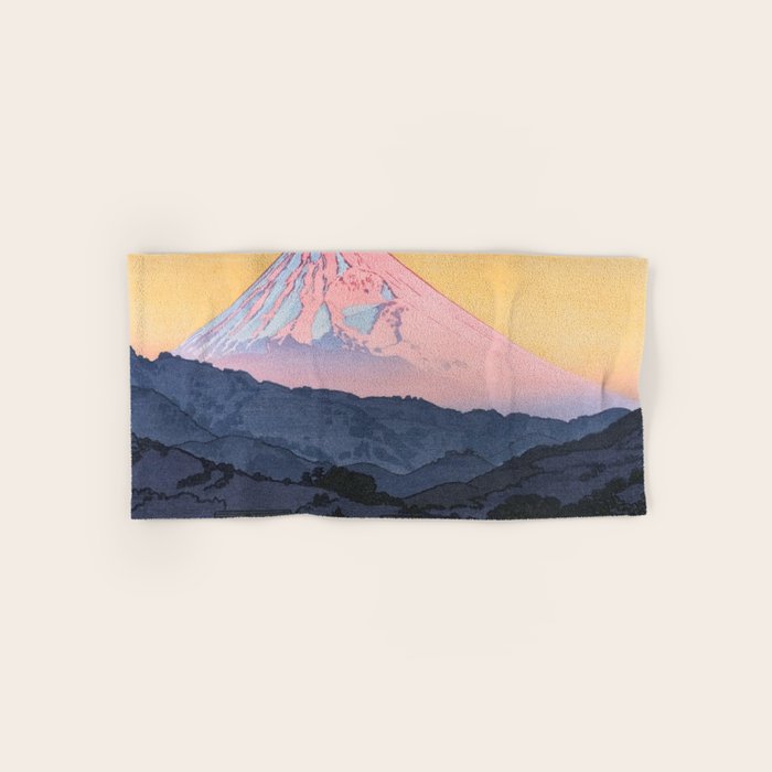 Yoshida Toshi 1911 1995 Mt Fuji from Nagaoka Morning  Bath Towel Gallery Image 1