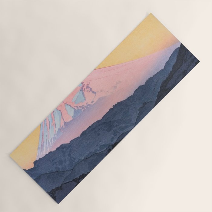 Yoshida Toshi 1911 1995 Mt Fuji from Nagaoka Morning  Yoga Mat Gallery Image 1