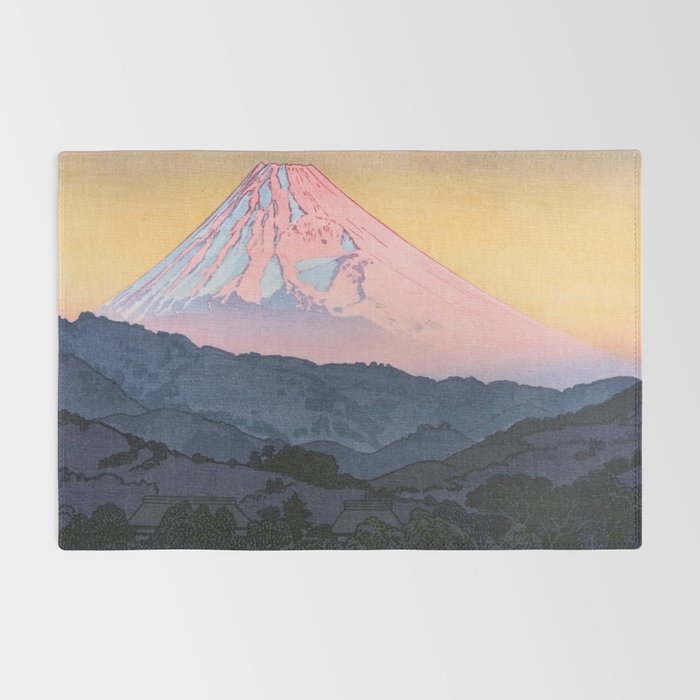 Yoshida Toshi 1911 1995 Mt Fuji from Nagaoka Morning  Rug Gallery Image 2