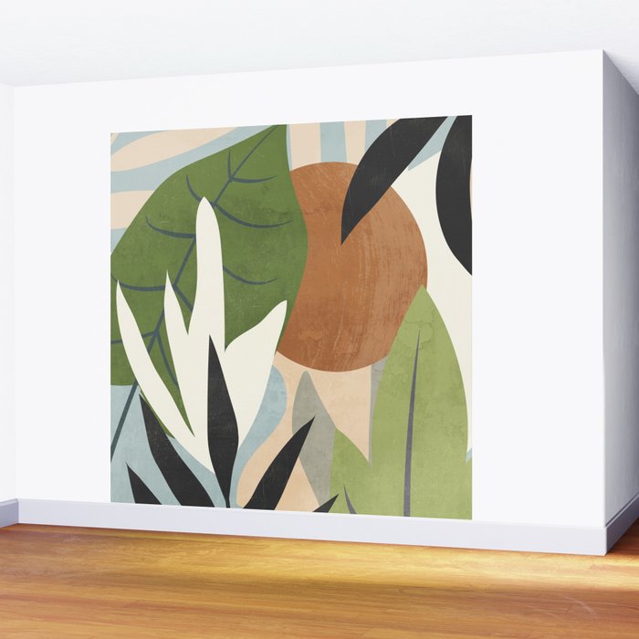 Abstract Art Jungle 4 Wall Mural Gallery Image 2