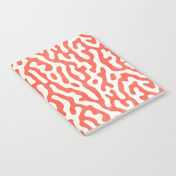 Living Coral Organic Pattern 2 Notebook Gallery Image 2