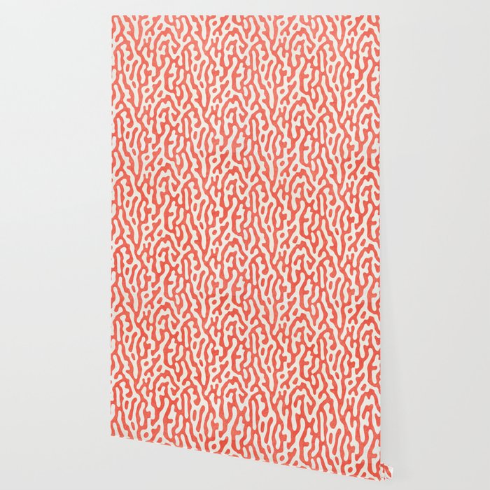 Living Coral Organic Pattern 2 Wallpaper Gallery Image 2