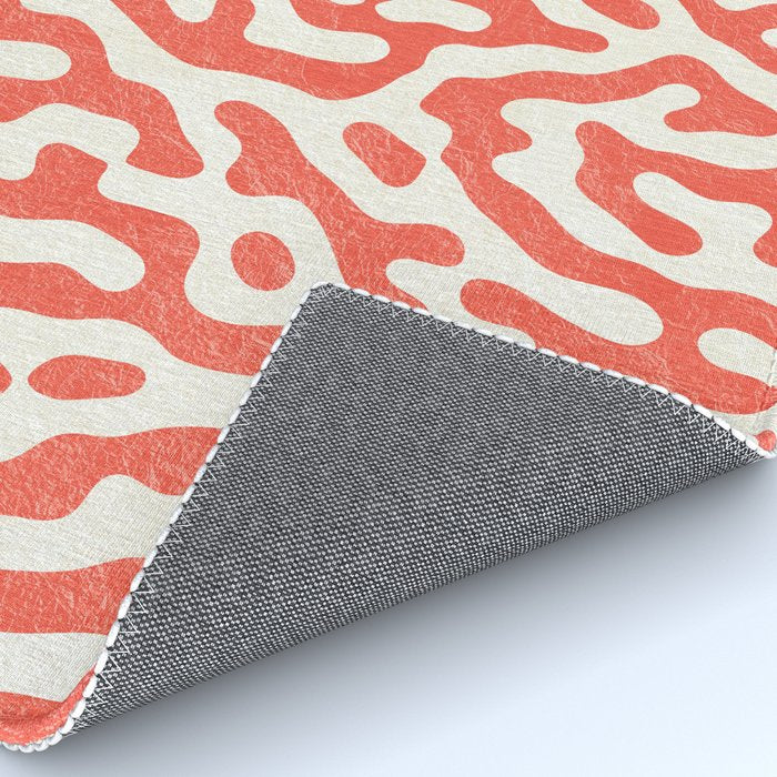 Living Coral Organic Pattern 2 Rug Gallery Image 4