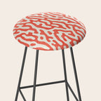 Living Coral Organic Pattern 2 Stool Gallery Image 2