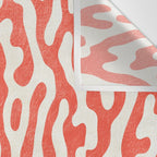 Living Coral Organic Pattern 2 Wall Tapestry Gallery Image 3