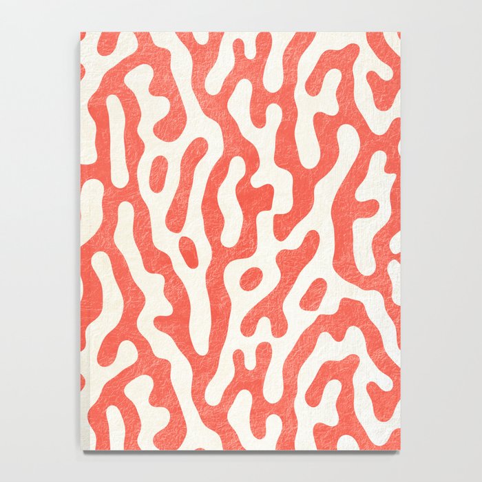 Living Coral Organic Pattern 2 Notebook Gallery Image 4