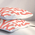 Living Coral Organic Pattern 2 Pillow Sham Gallery Image 3