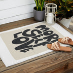 More Self Love | Black Outdoor Rug Gallery Image 2