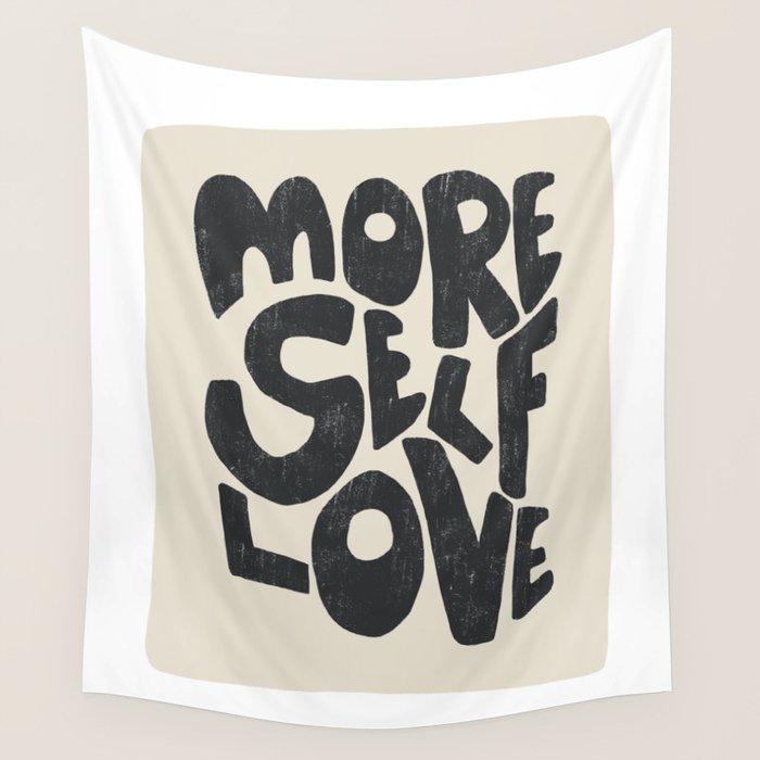 More Self Love | Black Wall Tapestry Gallery Image 4