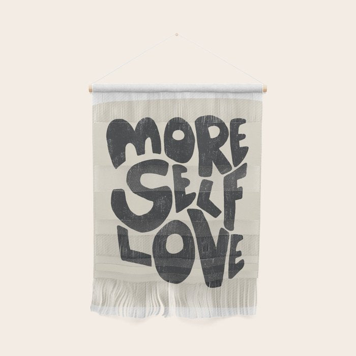 More Self Love | Black Wall Hanging Gallery Image 1