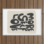 More Self Love | Black Outdoor Rug Gallery Image 1