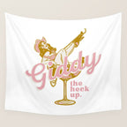 Giddy The Heck Up Cowgirl Retro Vintage Western Cowboy Art Wall Tapestry Gallery Image 4