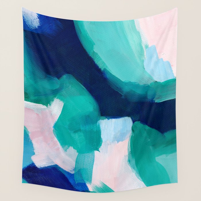 Lakeside abstract Wall Tapestry Gallery Image 4