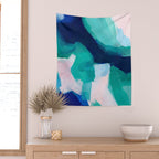 Lakeside abstract Wall Tapestry Gallery Image 2