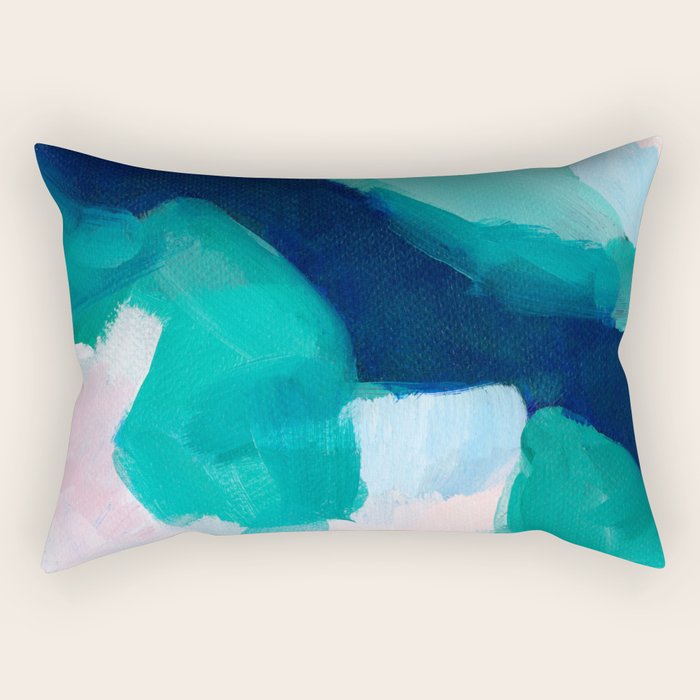 Lakeside abstract Rectangular Pillow Gallery Image 2