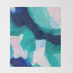 Lakeside abstract Throw Blanket Gallery Image 2