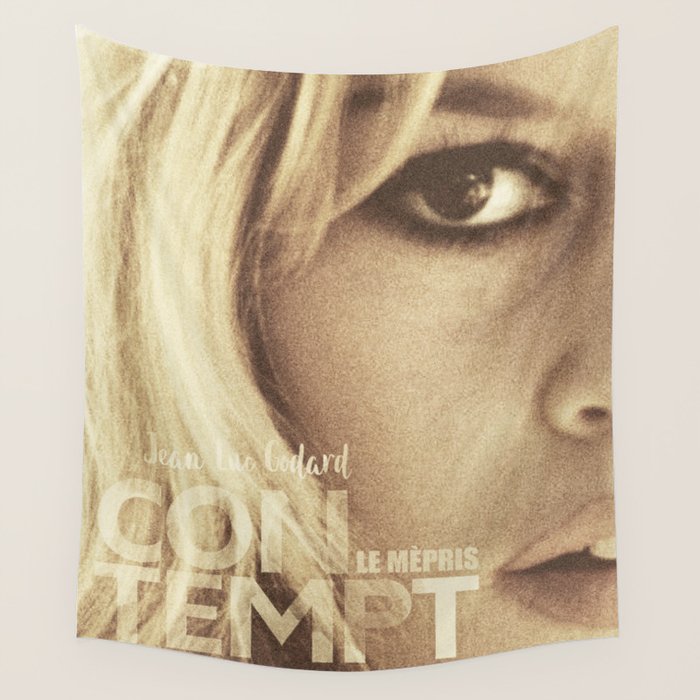 Brigitte Bardot, Contempt, movie poster, Le Mepris, Jean-Luc Godard, Fritz Lang, Wall Tapestry Gallery Image 4