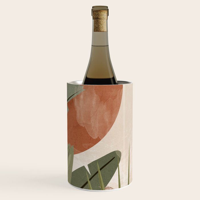 Tropical Leaf- Abstract Art 10 Wine Chiller Gallery Image 3