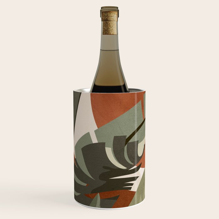 Tropical Leaf- Abstract Art 10 Wine Chiller Gallery Image 2
