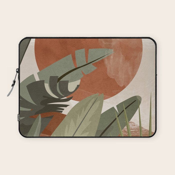 Tropical Leaf- Abstract Art 10 Laptop Sleeve Gallery Image 1