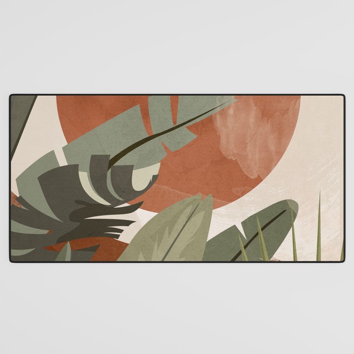 Tropical Leaf- Abstract Art 10 Desk Mat Gallery Image 3