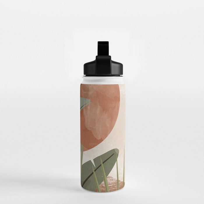 Tropical Leaf- Abstract Art 10 Water Bottle Gallery Image 2