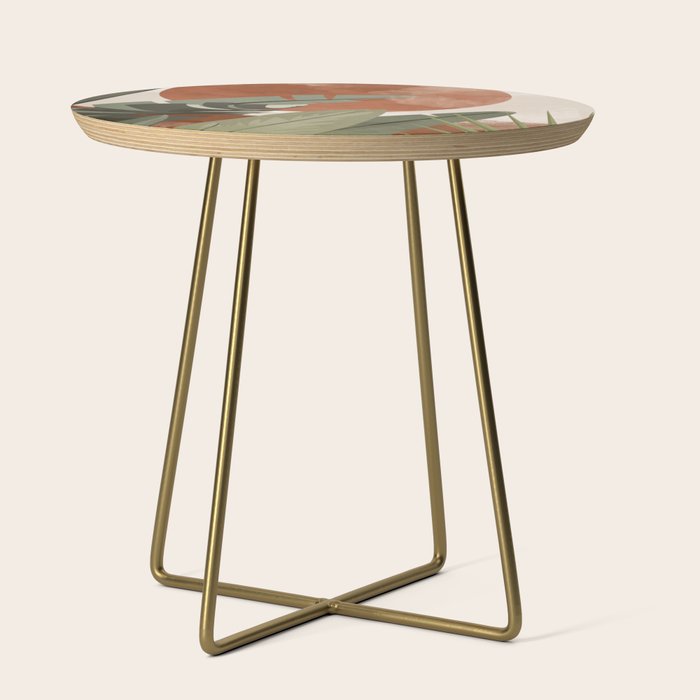 Tropical Leaf- Abstract Art 10 Side Table Gallery Image 1