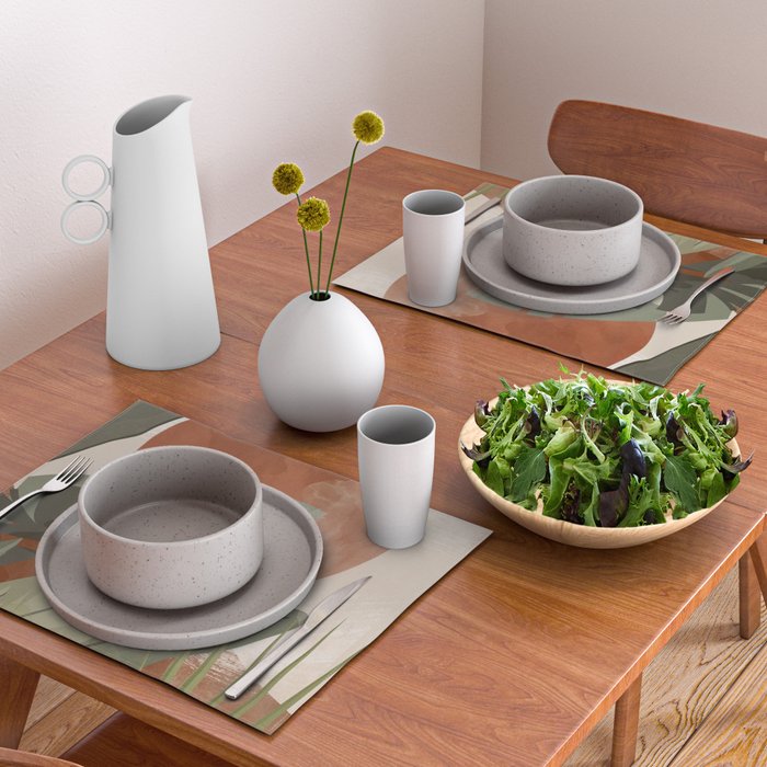 Tropical Leaf- Abstract Art 10 Placemat Gallery Image 2