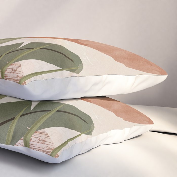 Tropical Leaf- Abstract Art 10 Pillow Sham Gallery Image 3