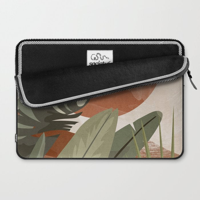 Tropical Leaf- Abstract Art 10 Laptop Sleeve Gallery Image 2