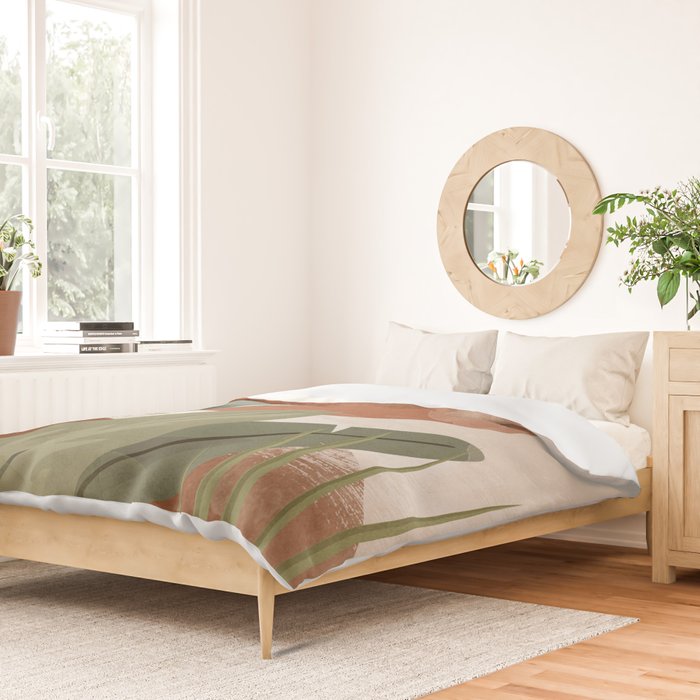 Tropical Leaf- Abstract Art 10 Duvet Cover Gallery Image 2