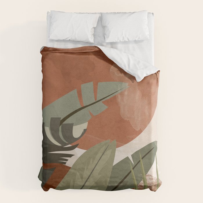 Tropical Leaf- Abstract Art 10 Duvet Cover Gallery Image 1