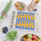 Royal Blue & Supernova: Matisse Paper Leaf Cutouts 02 Cutting Board Gallery Image 2