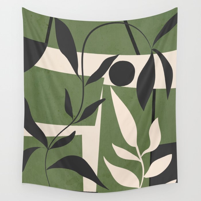 Abstract Foliage 4 Wall Tapestry Gallery Image 4