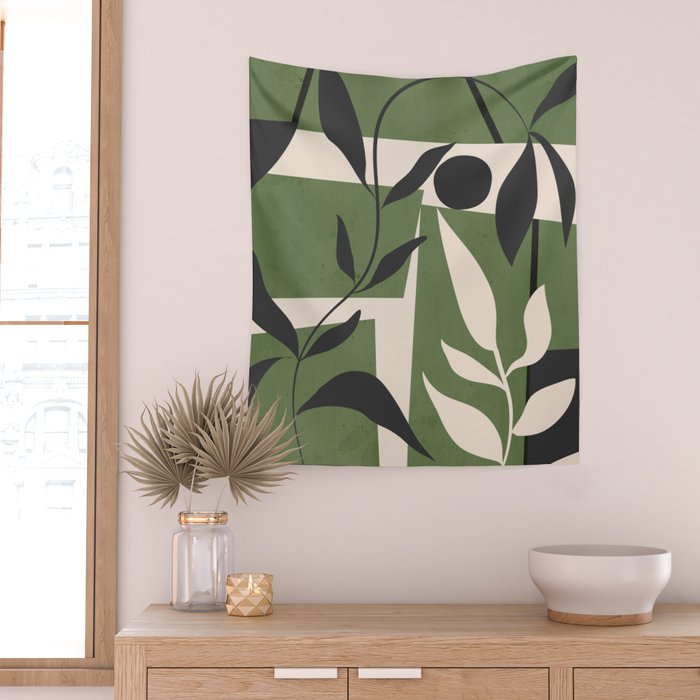 Abstract Foliage 4 Wall Tapestry Gallery Image 2