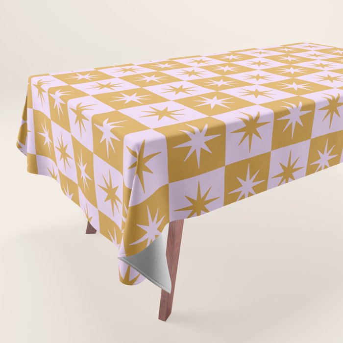 Star Check - Peachy Tablecloth Gallery Image 1