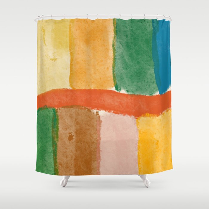Abstract Composition Shower Curtain Gallery Image 1