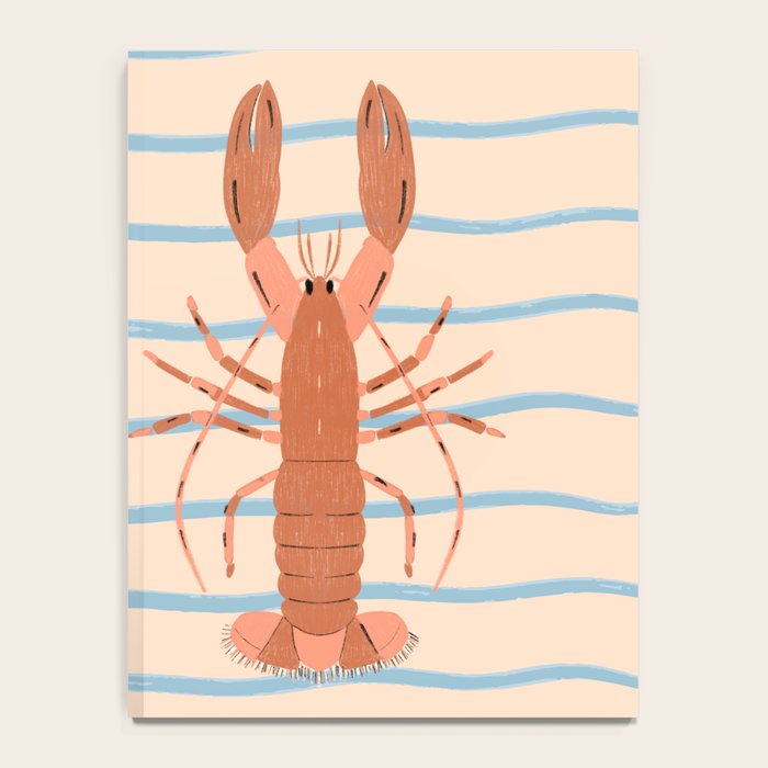 Lobster - Blue Stripes Notebook Gallery Image 4