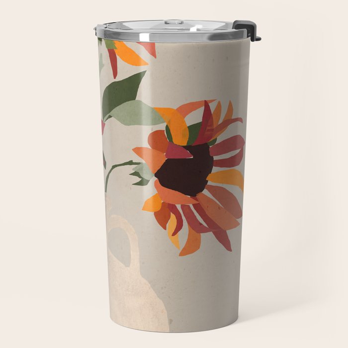 Sunflowers 12 Travel Mug Gallery Image 2