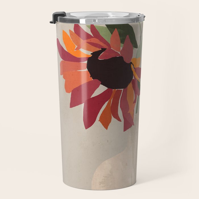 Sunflowers 12 Travel Mug Gallery Image 3