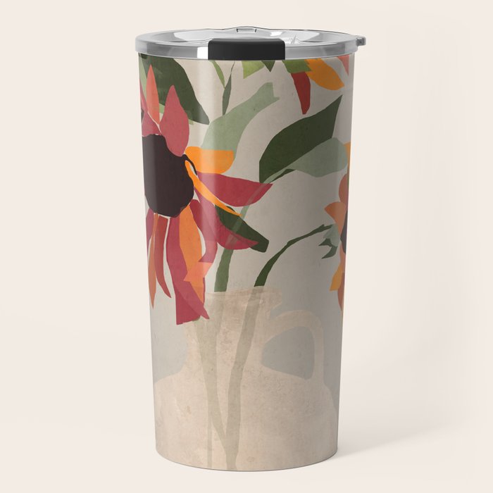 Sunflowers 12 Travel Mug Gallery Image 1
