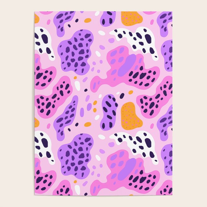 Abstract colorful animal print art pattern Poster Gallery Image 1
