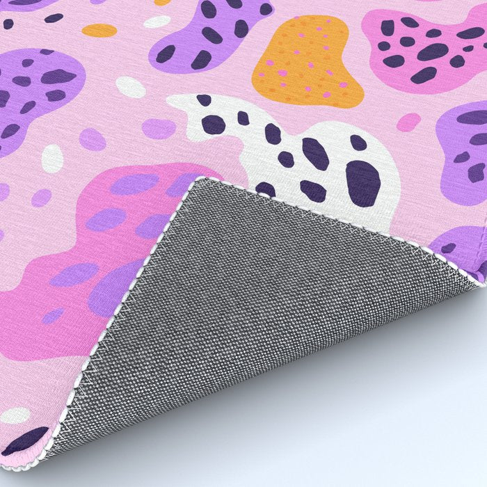 Abstract colorful animal print art pattern Rug Gallery Image 4