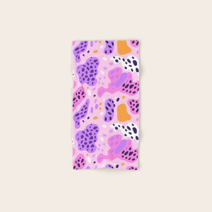Abstract colorful animal print art pattern Bath Towel Gallery Image 1