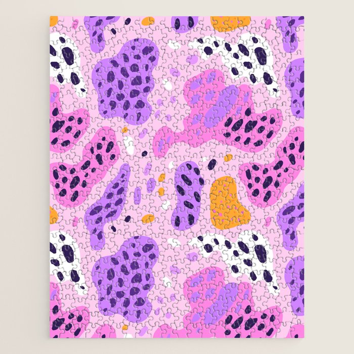 Abstract colorful animal print art pattern Jigsaw Puzzle Gallery Image 1