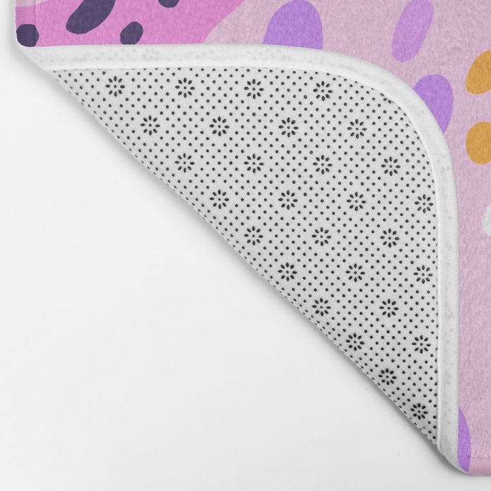Abstract colorful animal print art pattern Bath Mat Gallery Image 2