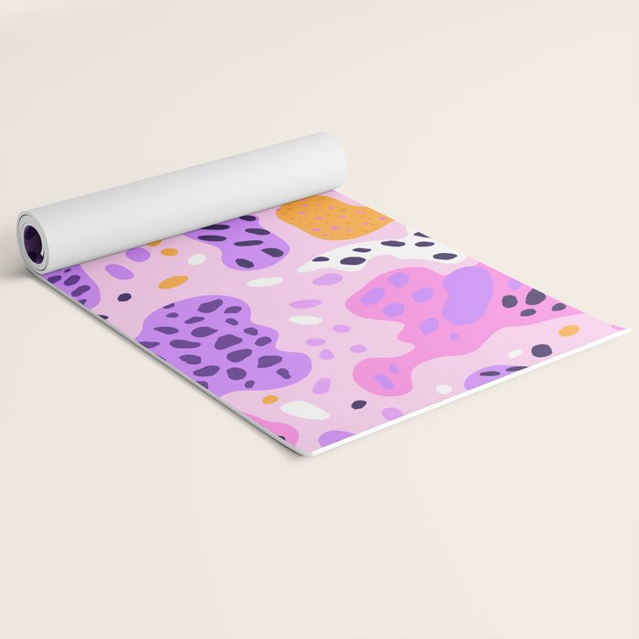 Abstract colorful animal print art pattern Yoga Mat Gallery Image 2