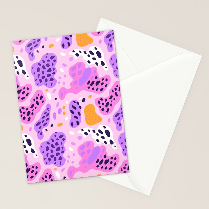 Abstract colorful animal print art pattern Stationery Card Gallery Image 2