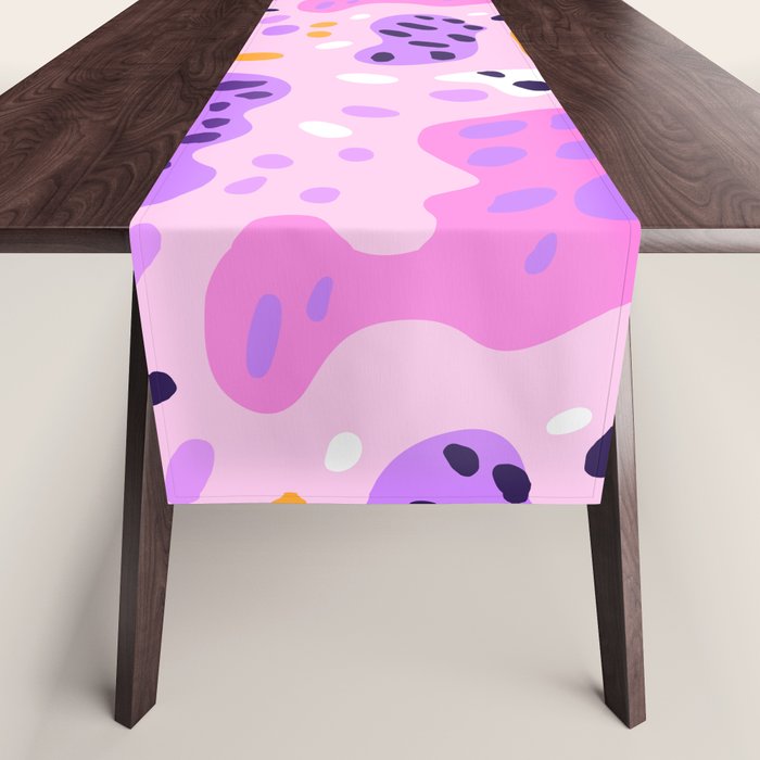 Abstract colorful animal print art pattern Table Runner Gallery Image 1